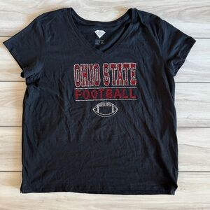 Ohio State Football Rhinestone T-Shirt Black 3XL NWOT